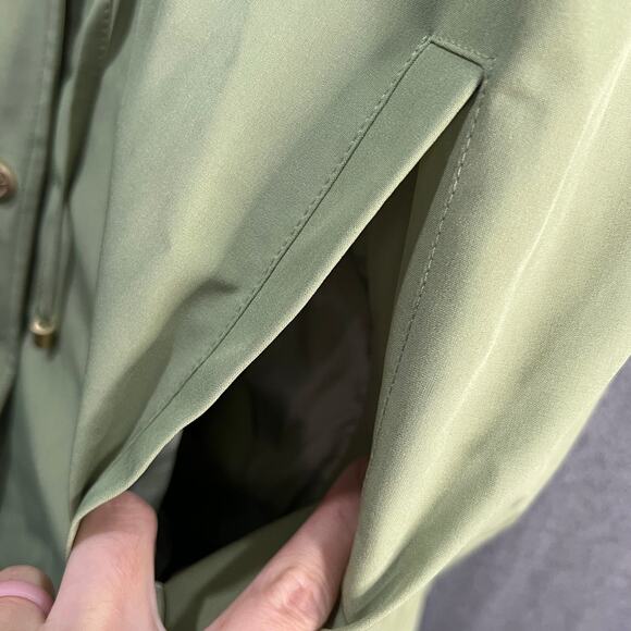 Dennis Basso Water Resistant Hooded Angrak Soft Olive Size Large - Picture 10 of 13